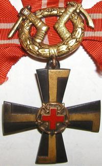 Крест Свободы Красный крест 3 степени, с мечами