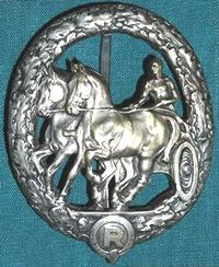 Знак немецкого общества конюхов в серебре