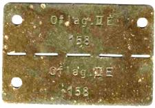 жетон военнопленного из офицерского лагеря II E, находившегося в Нойбранденбурге